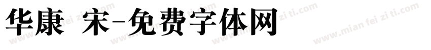 华康 宋字体转换